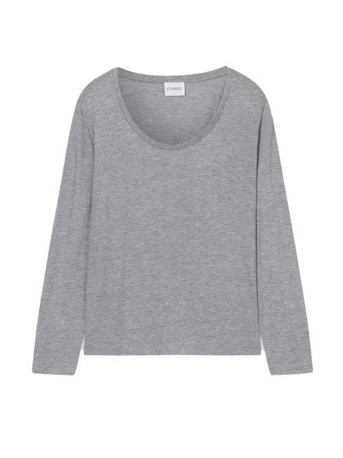 Longsleeve lt grey mel 