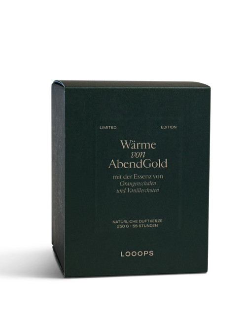 Wärme von abendgold duftkerze 250g 