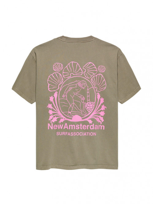 Lost surfer t-shirt taupe 