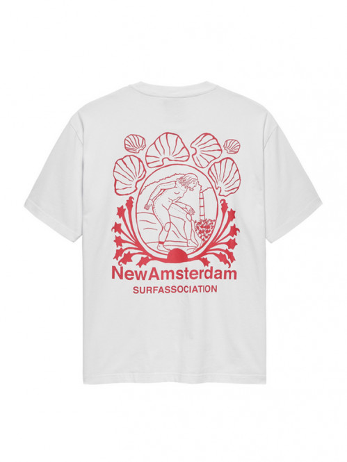 Lost surfer t-shirt white 