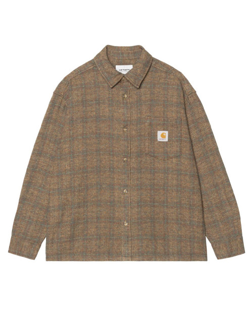 LS baglet shirt brown 