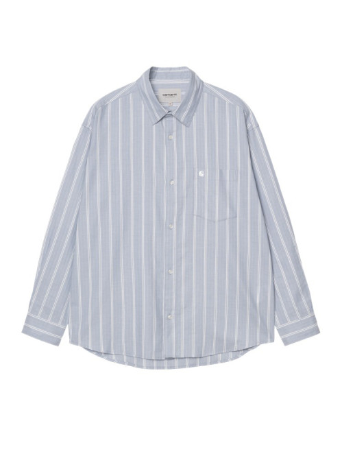 LS beale stripe shirt gentle blue 