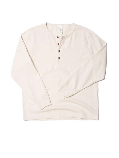 Ls henley shirt ecru L