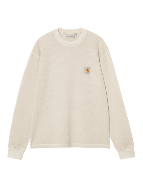 Vista waffle longsleeve fleur de sel L