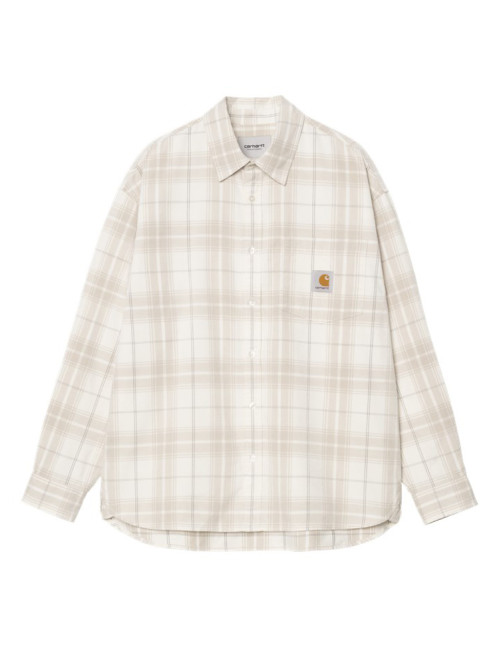 Ls Wilber shirt check natural 