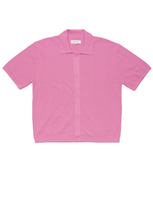 Luis buttoned polo pink 