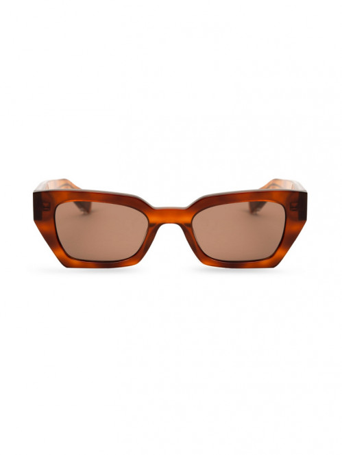 Luna sunglass transparent havana brown OS