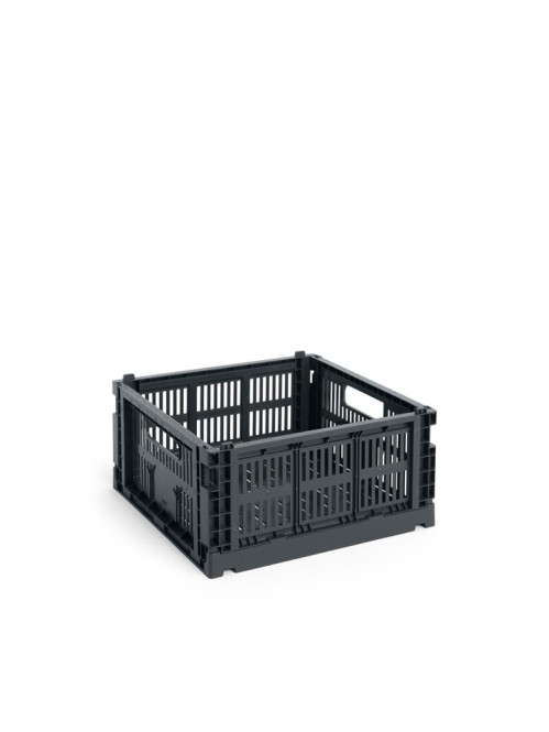 Colour crate M square charcoal 