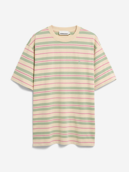 Maarkos stripes t-shirt foam berry 