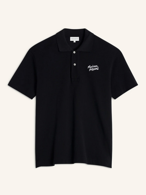 Maison Kitsuné polo shirt black 