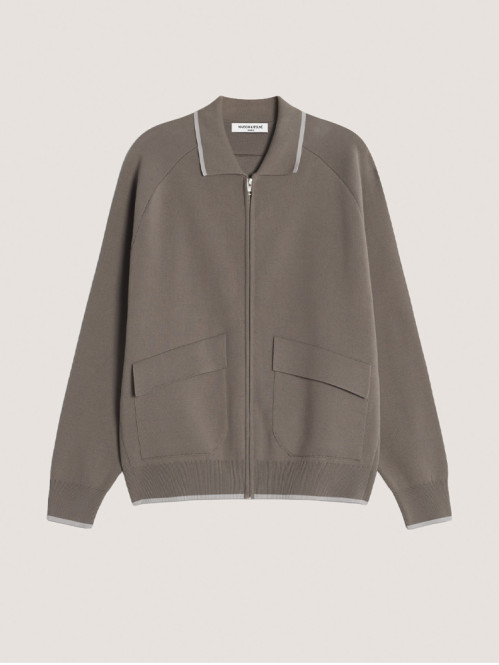 Maison kitsune paris jacket asphalte 