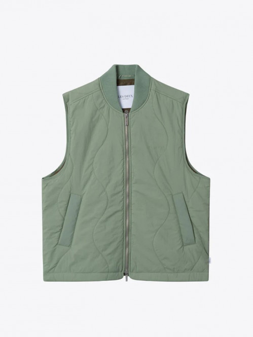 Major quilted vest green 