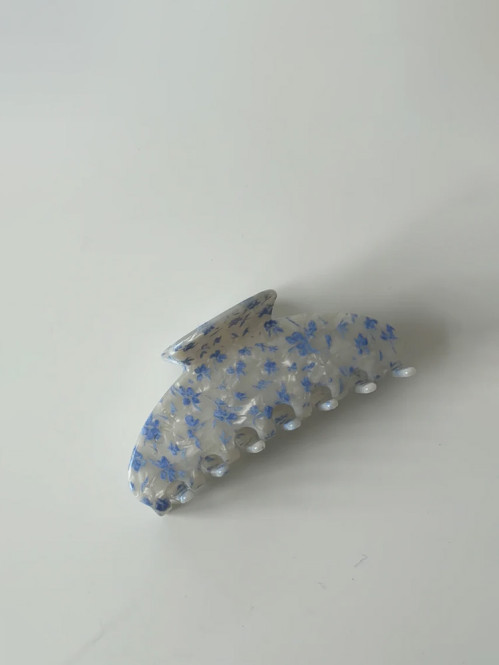 Matilda clip fleur bleu 
