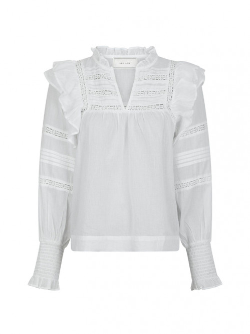 Mauri s voile blouse white 