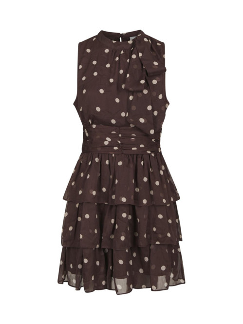May big dot dress brown 