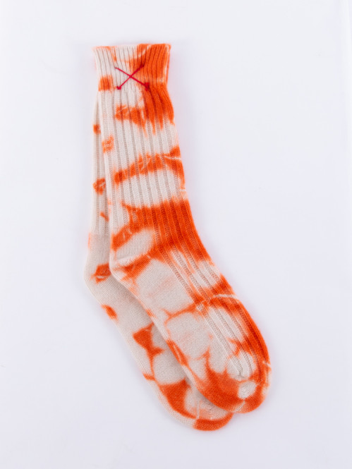 Tie dye socks 25 orange 