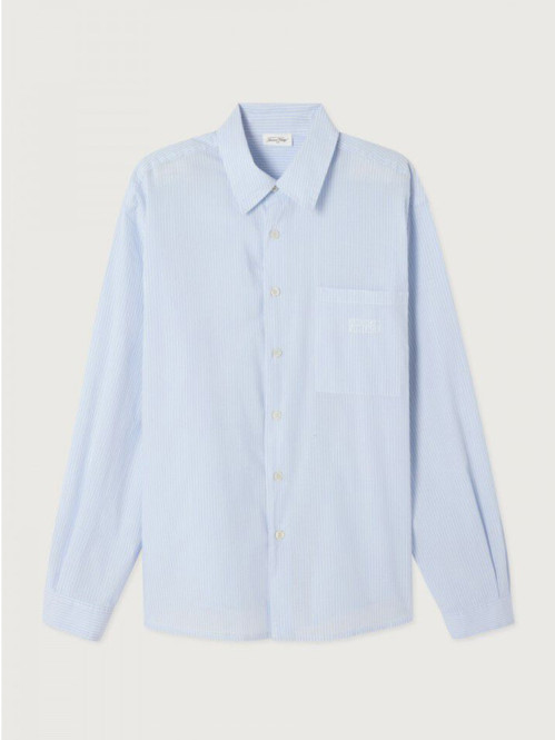 Melu 06a shirt rayures bleues 