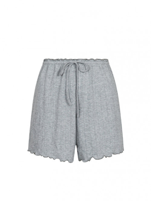 Merritt pointelle shorts lt grey 