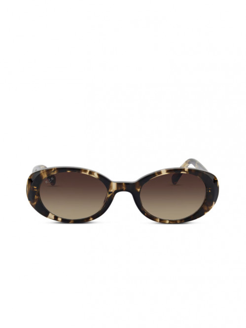 Milan sunglass crystal tortoise brown 