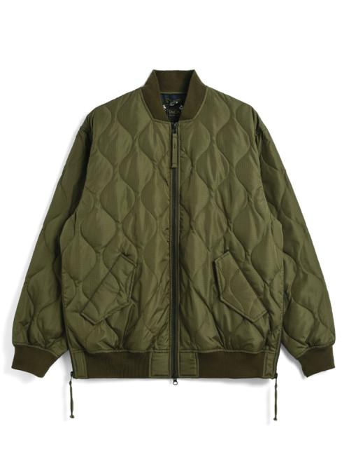 Military down jacket dark olive 