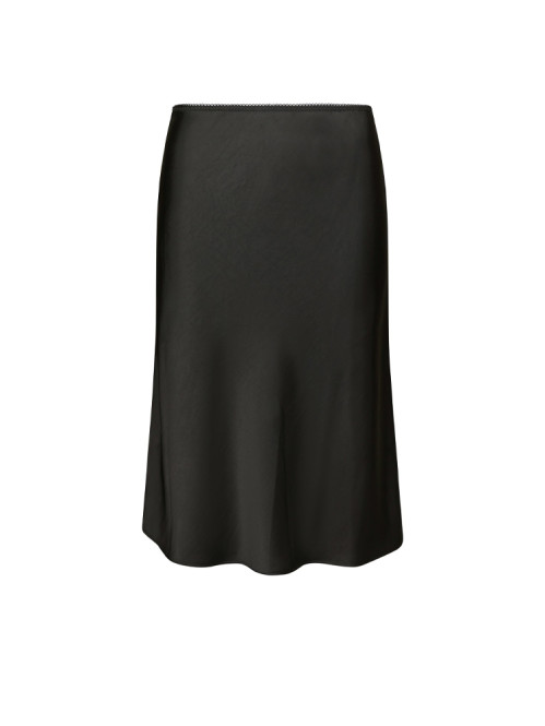 Mindie heavy sateen skirt black 