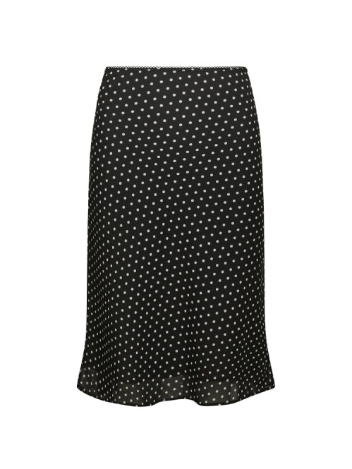 Mindie mini dot skirt black 