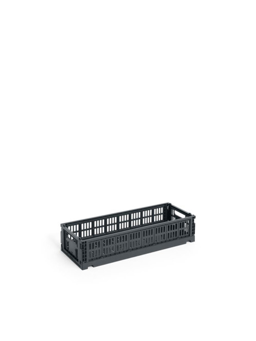 Colour crate mini oblong charcoal OS
