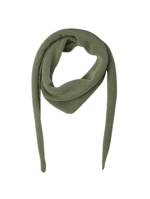 Misty knit scarf smoke green 