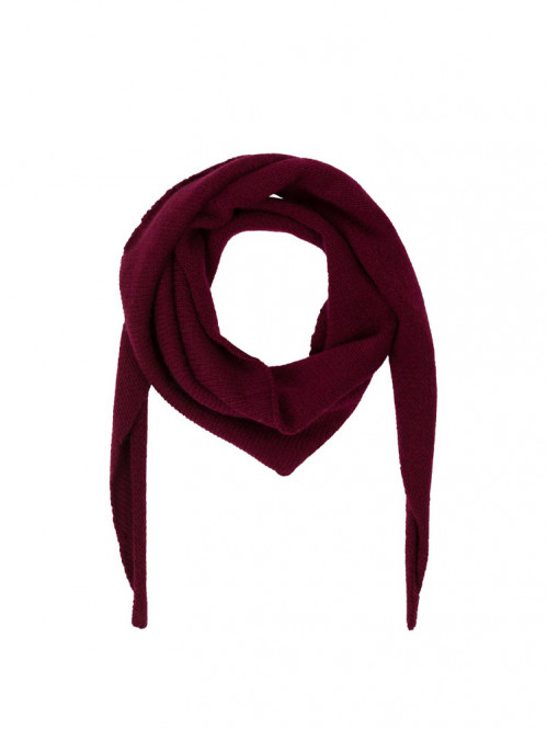 Misty knit scarf wine 