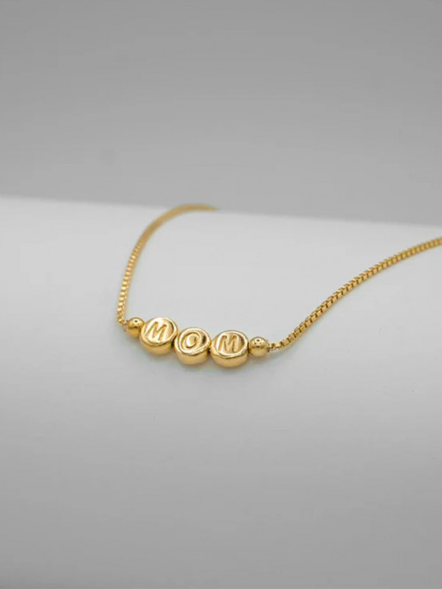 Mom necklace gold 