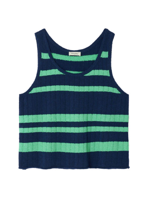 Nag 18a top navy raye mel M/L