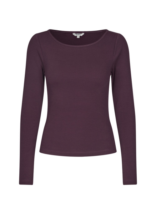 Nanlia-m evelyn t-shirt deep purple 