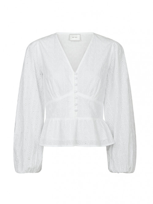 Neroni embroidery blouse white 