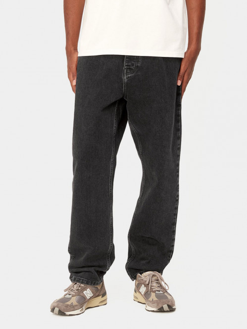 Newel pant black stone washed 