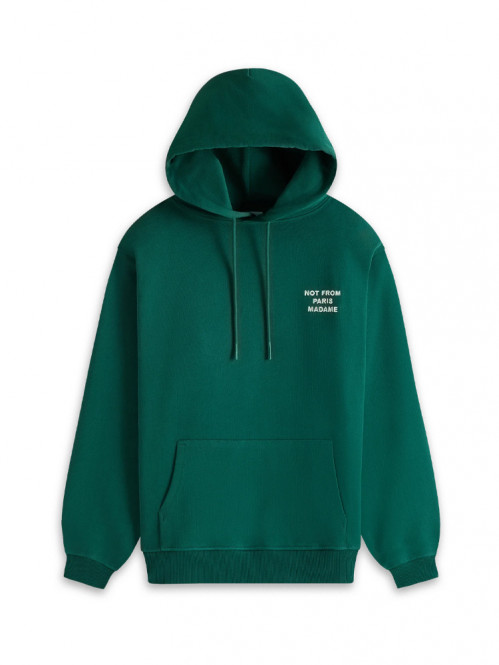 Le hoodie slogan forest green 