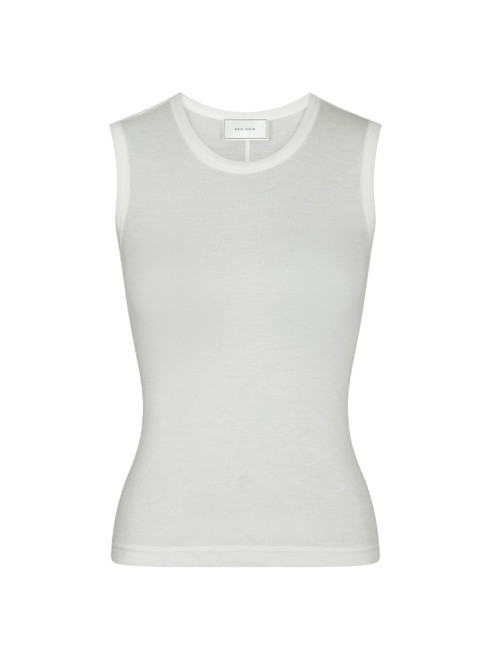 Nimbi fine rib top white 