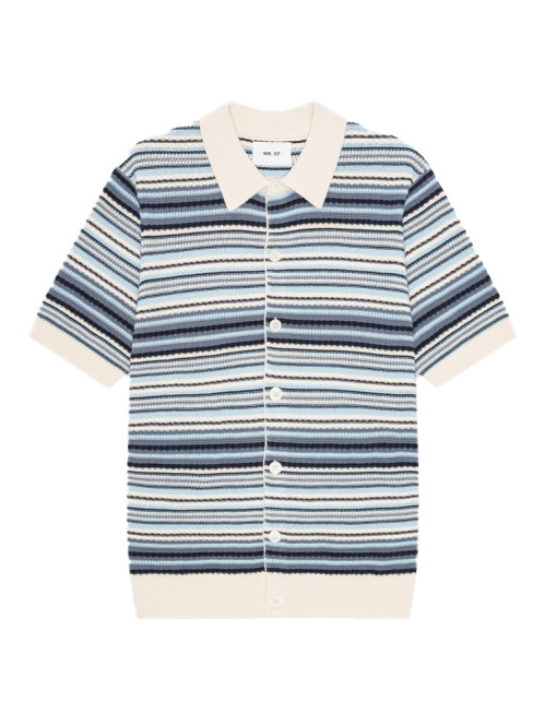 Nolan polo cardigan navy multi 