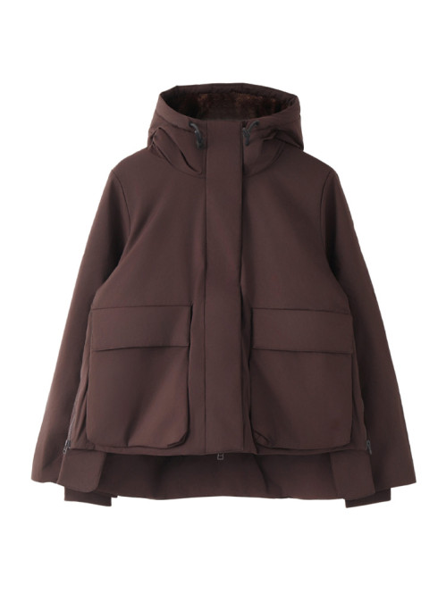 Olivia rain jacket dk brown 