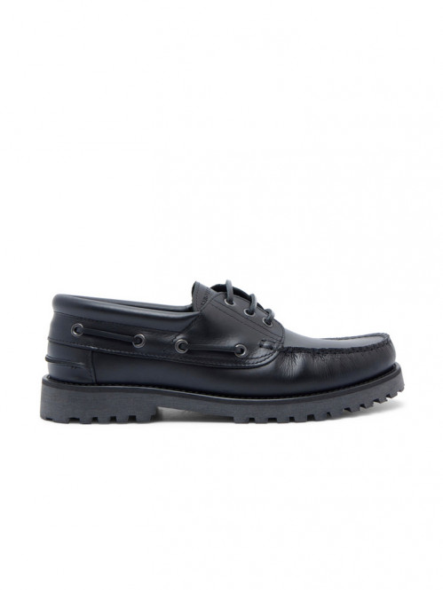 Ollie boat mokassin black 