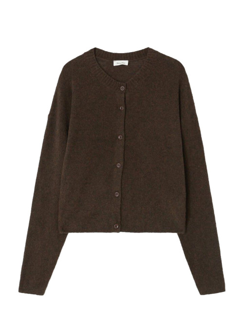 Oui 19a cardigan choco chine 