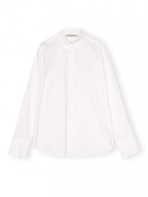 Oversize poplin shirt bright wht 