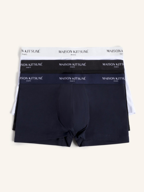 Paris boxershorts 3pack blk wht navy 