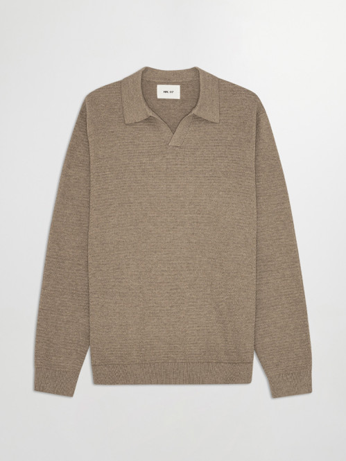 Paul ls polo shirt mable husk 