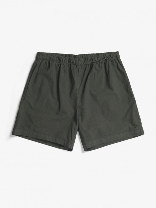 Per cotton tencel shorts blk olive 