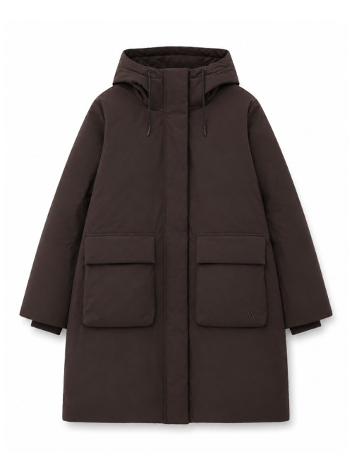 Pina rain parka dk brown 