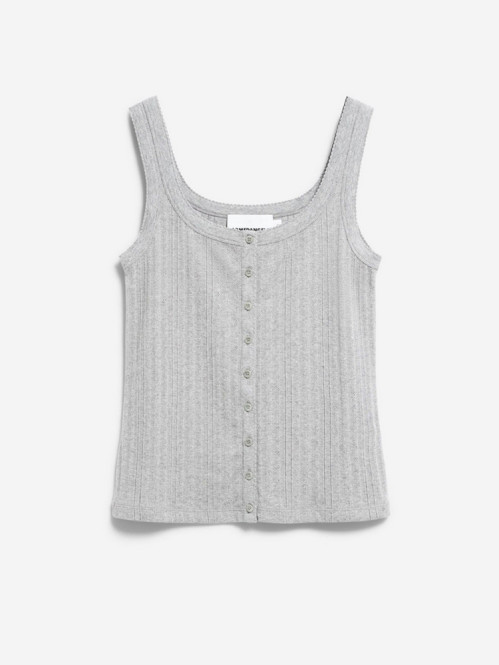 Pointelle top silver mel M