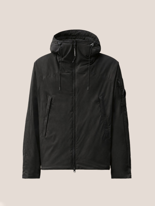 Pro tek primaloft silver hooded lens jacket black 