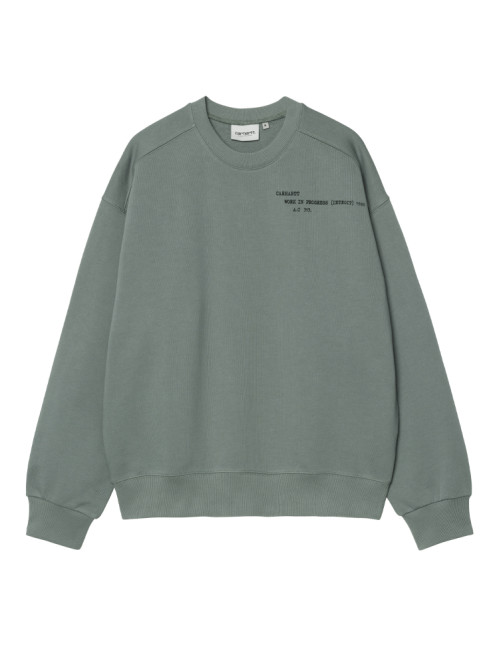 Punched sweat velvet green 