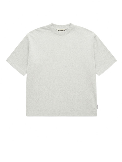 Heavy oversize tee lt grey mel 