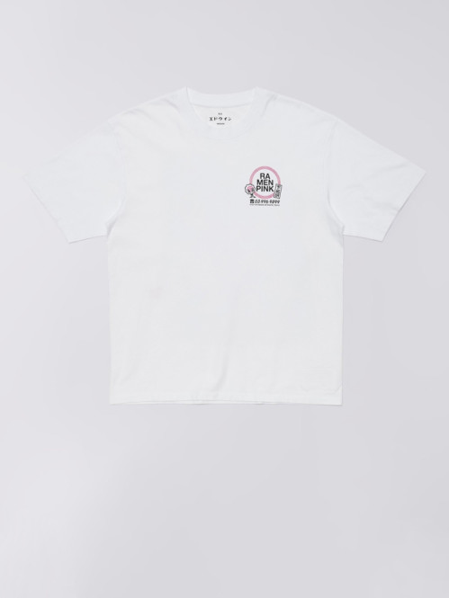 Ramen pink t-shirt white 
